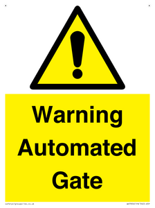 Warning Automated Gate